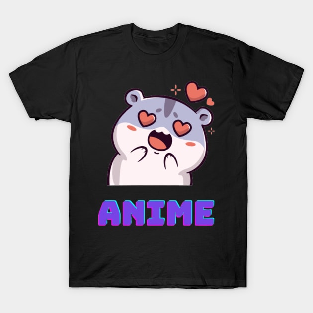 Anime hamster T-Shirt by Alemway